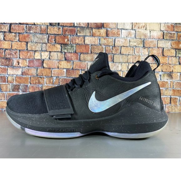 NIKE PAUL GEORGE PG 1 TS PROTOTYPE PRE-HEAT SHINING BLACK NASA 911082-099 16 - Picture 5 of 10